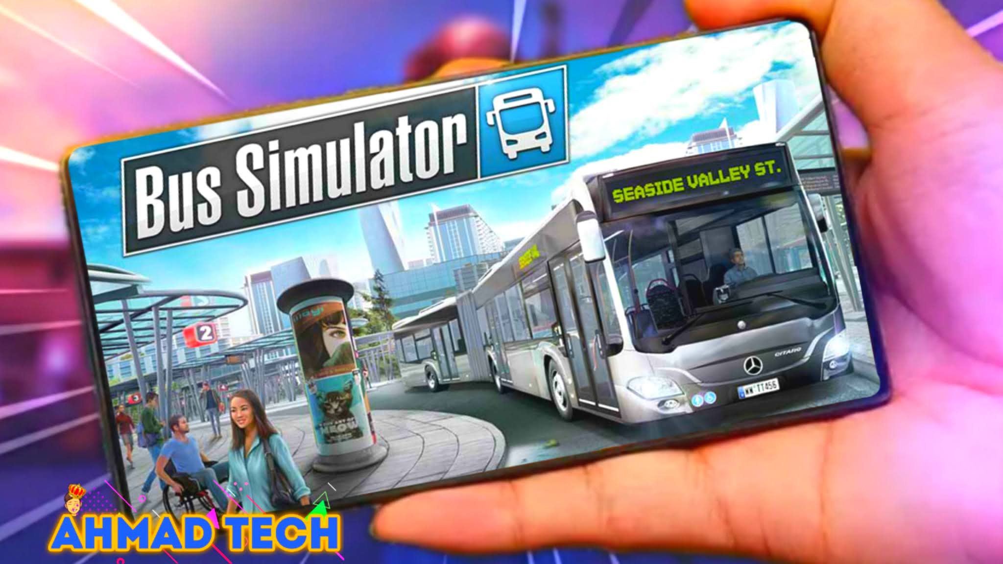 جيم بلاي محاكات الحافلة Bus Simulator و طريقة تنزيلها على الأندرويد +HD