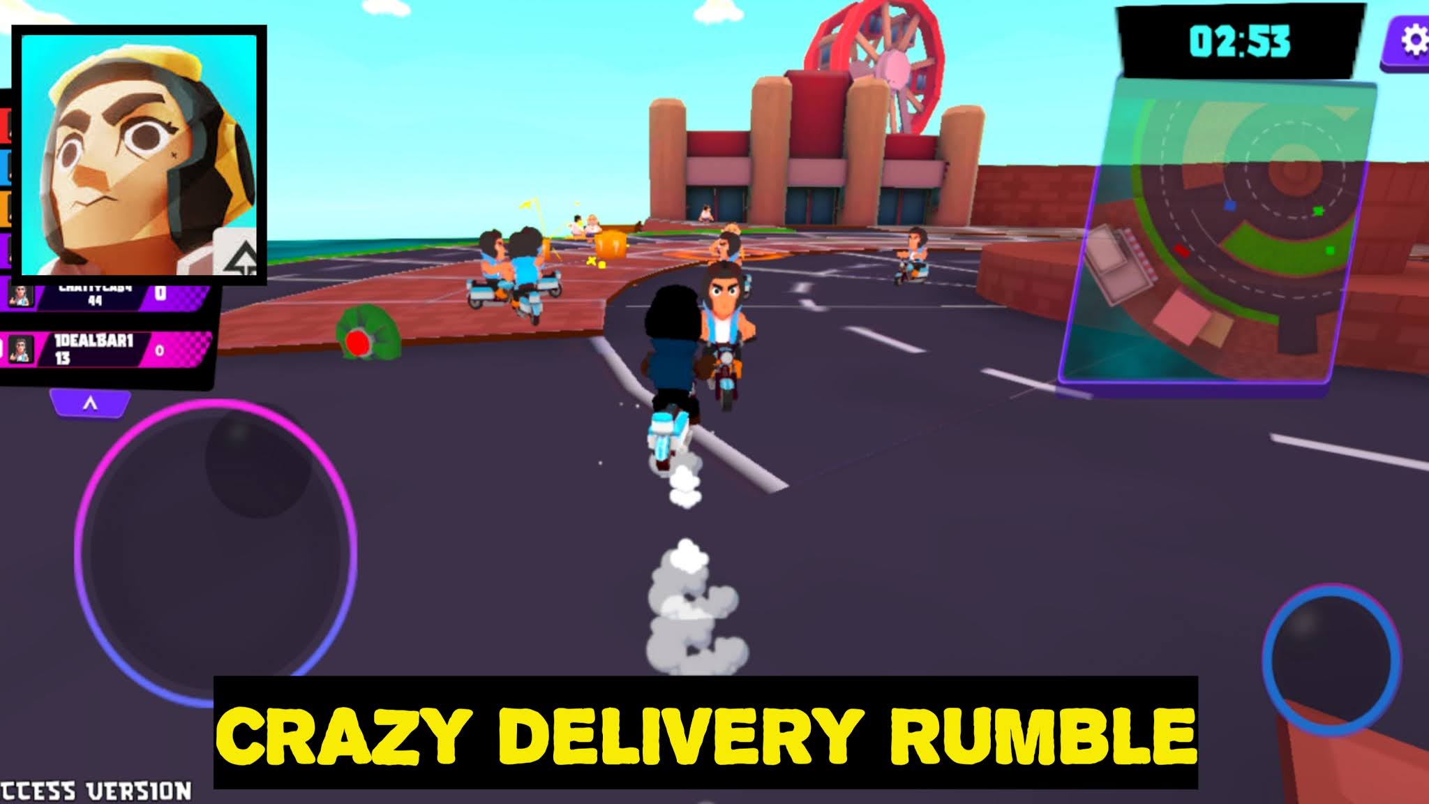 تحميل لعبة Crazy Delivery Rumble للاندرويد تدعم الأونلاين