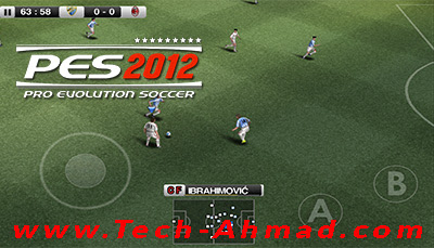 تحميل لعبة pes 2012 apk  للاندرويد كاملة برابط مباشر و بحجم صغير من ميديا فاير